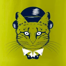 Mačka hipster s klobúkom