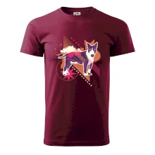 Pes abstraktný fialový