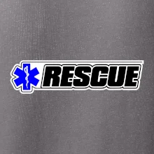 Záchranár rescue kríž modrý