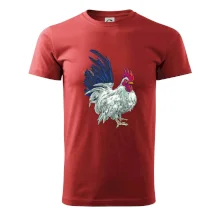 Kohút kreslený biely