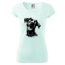 Čiernobiela karikatúra Labrador tmavý