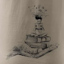 Čitateľ - ruka kreslená