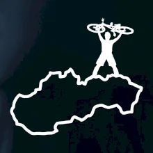 Mapa Slovenska - cyklista