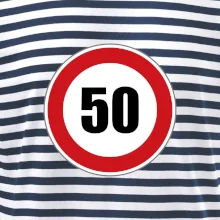 Dopravná značka - obmedzenie rýchlosti 50 Dopravná značka - obmedzenie rýchlosti 50