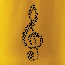 Husľový kľúč z nôt Husľový kľúč z nôt