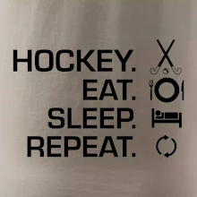 Pozemný hokej eat sleep repeat