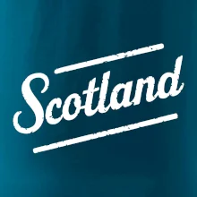 Scotland Vintage nápis Scotland Vintage nápis