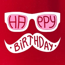 Mustache narozeniny - okuliare