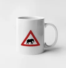 Dopravná značka - Pozor slon