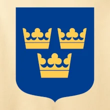 Švédsky znak tri korunky na prsník