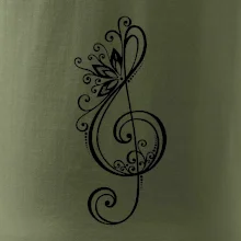 Husľový kľúč kvety