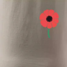 Vlčí mak ikonka na prsníku