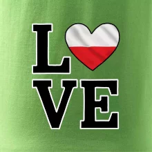 Love Poľská vlajka
