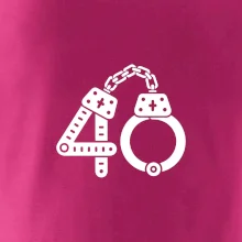 Narodeninové tričko pre policajta - putá 40 Narodeninové tričko pre policajta - putá 40