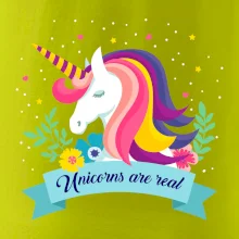 Unicorns are real dúhový Unicorns are real dúhový