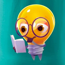 Žiarovka premýšľa nad knihou