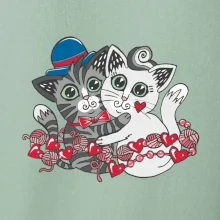 Mačky v objatí (Pecka design)