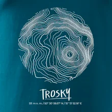 Trosky - vrstevnice v kruhu