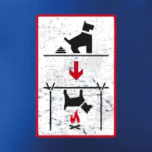 Tričko pre odporcov sraní na chodníku