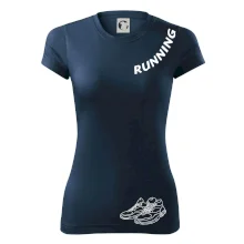 Running nápis šikmo