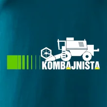 Kombajnista zelená a žltá