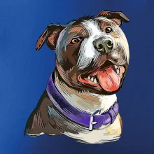 Americký stafordšírsky teriér kreslený