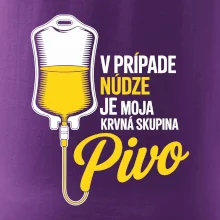 V prípade núdze je moja krvná skupina pivo
