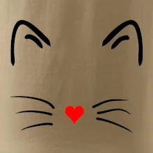 Mačka - srdce namiesto nosa Mačka - srdce namiesto nosa