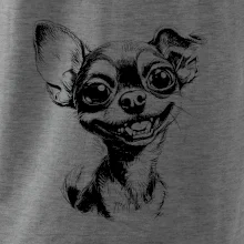 Čiernobiela karikatúra čivava