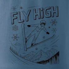 Čiernobiely skokan fly high