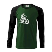 MTB kreslený cyklista MTB kreslený cyklista
