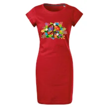 Peace symbol prerastený kvetinami