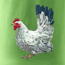 Sliepka kreslená biela