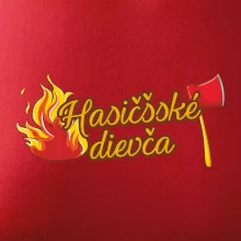 Hasičšské dievča oheň a sekera