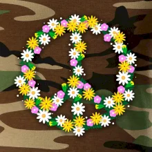 Peace symbol margaréty