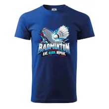 Bedmintonová raketa s košíčkom eat sleep repeat