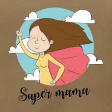Kreslený obrázok Super mama
