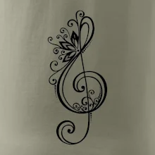 Husľový kľúč kvety