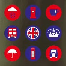 Anglicko symboly v kruhoch