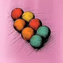 Petanque guľa kresba