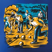 Petanque hra - modro oranžová