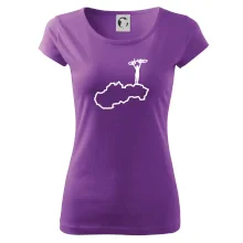 Mapa Slovenska - cyklistka Mapa Slovenska - cyklistka