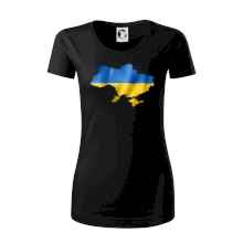 Ukrajina vlajka mapa