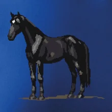Čierny kôň pixel Čierny kôň pixel