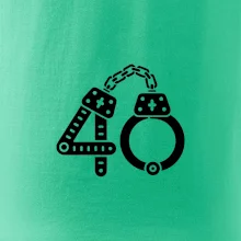 Narodeninové tričko pre policajta - putá 40