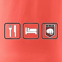 Eat sleep MMA v řádku