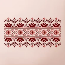 Ukrajinský vzor - červený