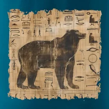Egyptské hieroglyfy medveď