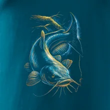 Obrázok sumec a kus stromu