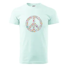 Peace symbol lístočky